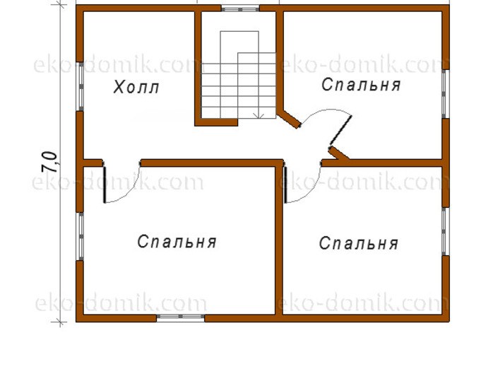 План дома «Антон» 10.5х8.5