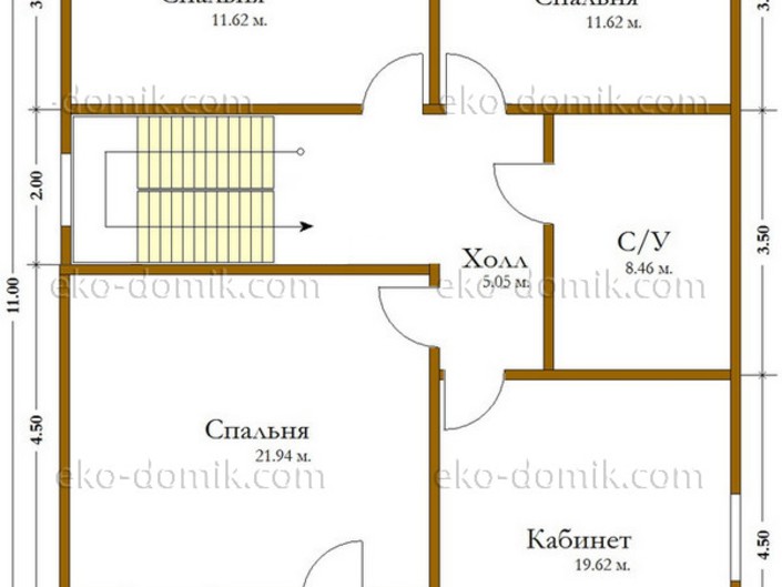 План дома «Герман» 12х11