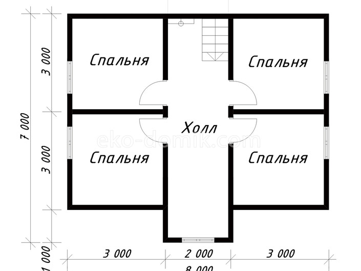 План дома «Дмитрий» 9.5х8