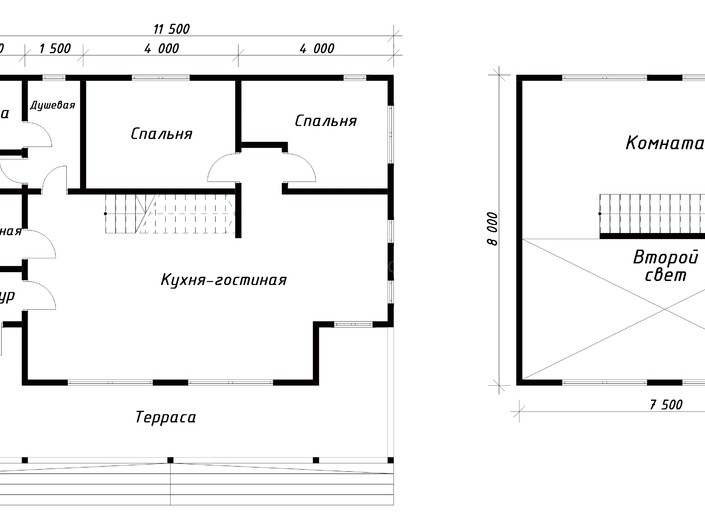 План дома «Геннадий» 11.5х10