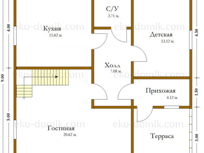 План дома «Ярослав» 9х9