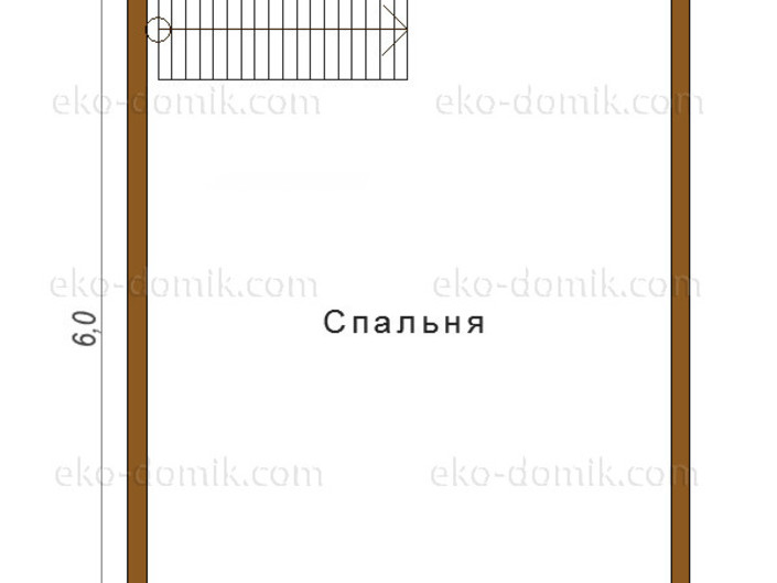 План дома «Ростислав» 7.5х6